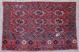 Central Asian chuval rug 